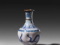 A collection of 10 japanese cloisonné enameled vases and bowls, 19th/20thc, tallest h 22 cm - afbeelding 3 van  5