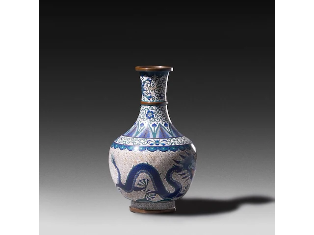 A collection of 10 japanese cloisonné enameled vases and bowls, 19th/20thc, tallest h 22 cm - afbeelding 4 van  5