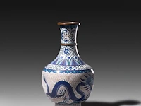 A collection of 10 japanese cloisonné enameled vases and bowls, 19th/20thc, tallest h 22 cm - afbeelding 4 van  5