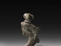A collection of 4 roman bronze fascinum phallic pendants, h 6,2 cm (tallest) - afbeelding 5 van  6