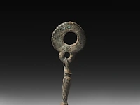 A collection of 4 roman bronze fascinum phallic pendants, h 6,2 cm (tallest) - afbeelding 6 van  6