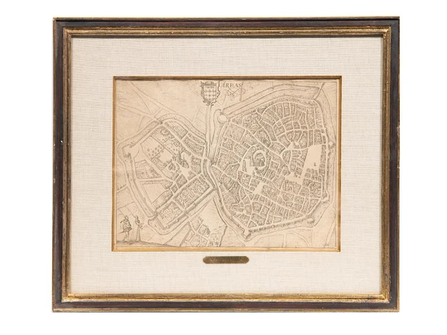 A collection of 5 framed antique maps - afbeelding 4 van  16