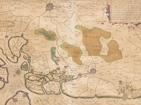 A collection of 5 framed antique maps - afbeelding 9 van  16