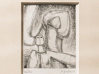 A collection of etchings and a bronze sculpture on the phallic theme by hubert minnebo (1940), h 13,5 cm (the bronze) - afbeelding 5 van  7