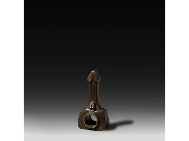 A collection of etchings and a bronze sculpture on the phallic theme by hubert minnebo (1940), h 13,5 cm (the bronze) - afbeelding 6 van  7