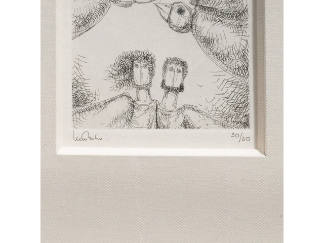 A collection of etchings, etching plates and one drawing (10) - afbeelding 10 van  40