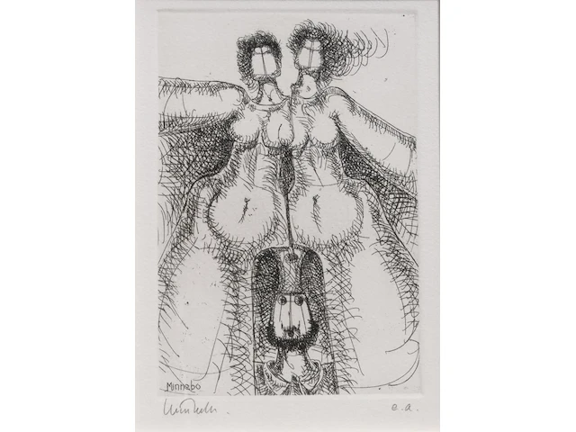 A collection of etchings, etching plates and one drawing (10) - afbeelding 14 van  40