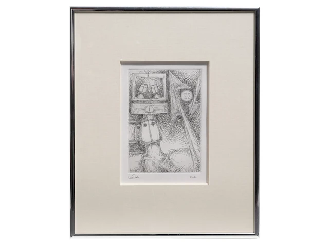 A collection of etchings, etching plates and one drawing (10) - afbeelding 17 van  40