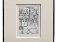 A collection of etchings, etching plates and one drawing (10) - afbeelding 17 van  40