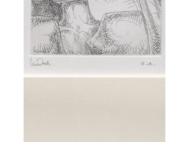 A collection of etchings, etching plates and one drawing (10) - afbeelding 19 van  40