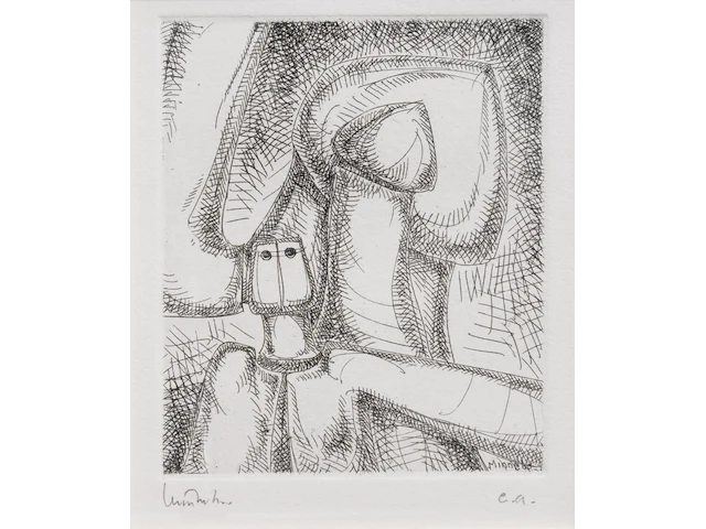 A collection of etchings, etching plates and one drawing (10) - afbeelding 21 van  40