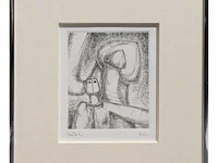 A collection of etchings, etching plates and one drawing (10) - afbeelding 22 van  40