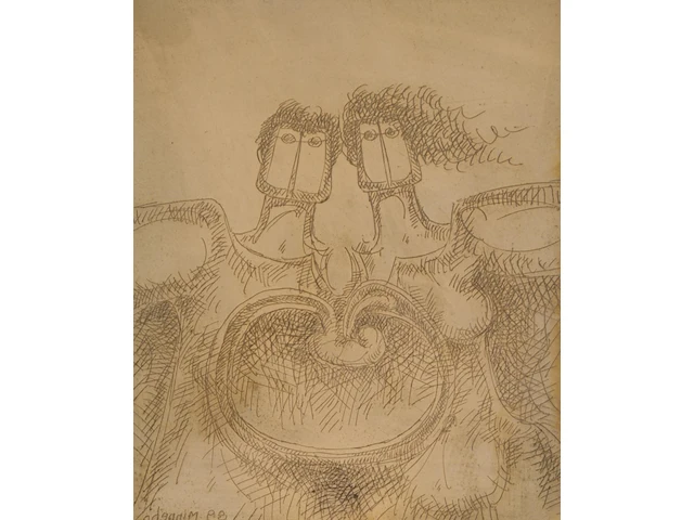 A collection of etchings, etching plates and one drawing (10) - afbeelding 29 van  40