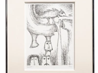 A collection of etchings, etching plates and one drawing (10) - afbeelding 38 van  40
