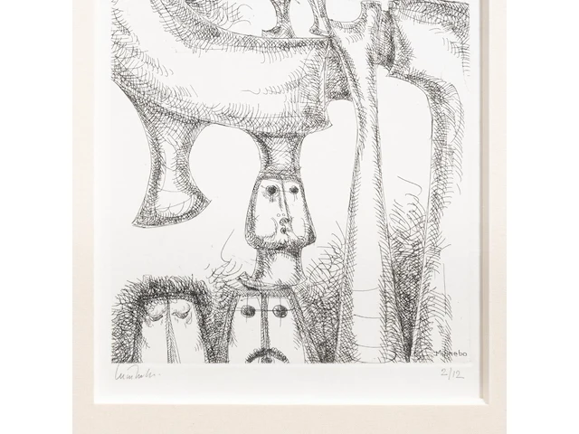 A collection of etchings, etching plates and one drawing (10) - afbeelding 39 van  40