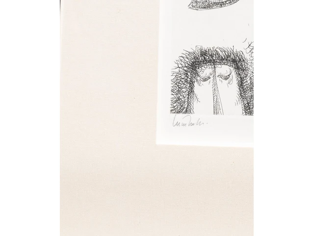 A collection of etchings, etching plates and one drawing (10) - afbeelding 40 van  40