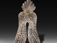 A collection of four engraved silver judaica circumcision shields, 19thc, h 8,5 cm (tallest) - total weight: 150 g - afbeelding 7 van  9