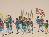 A collection of modern reprints of japanese nagasaki ukiyo-e, 20thc 41 x 54.5 cm. (16.14 x 21.46 in.) - afbeelding 3 van  16