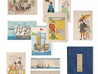 A collection of modern reprints of japanese nagasaki ukiyo-e, 20thc 41 x 54.5 cm. (16.14 x 21.46 in.)
