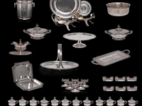 A collection of silver tableware, german hallmarks (1888-present), 800/000, total weight: 18.072 g