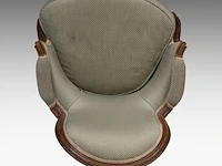A collection of three antique armchairs, 18thc - afbeelding 6 van  8