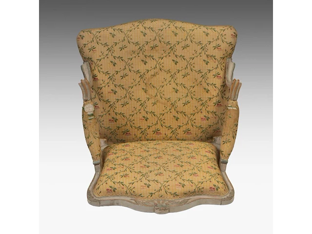 A collection of three antique armchairs, 18thc - afbeelding 7 van  8