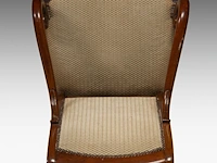 A collection of three antique armchairs, 18thc - afbeelding 8 van  8