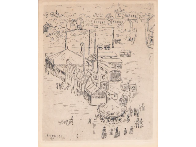 A collection of three framed etchings by rik wouters (1882-1916) - afbeelding 12 van  12