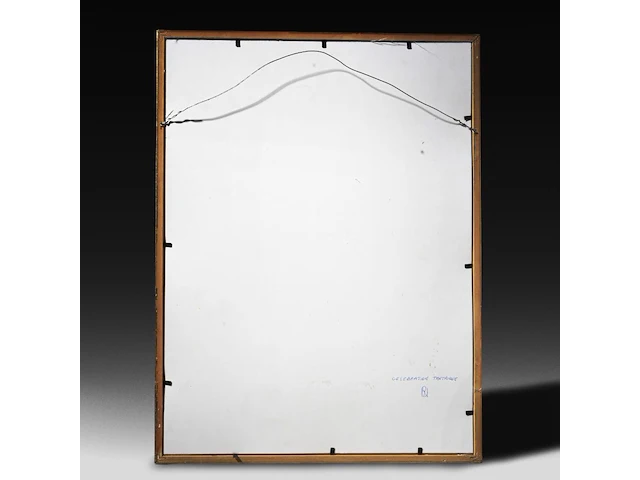 A contemporary tantric painting on paper, 1998 33 x 22 cm. (12.99 x 8.66 in.), frame: 45 x 34 cm. (17.71 x 13.39 in.) - afbeelding 3 van  4