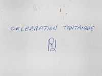 A contemporary tantric painting on paper, 1998 33 x 22 cm. (12.99 x 8.66 in.), frame: 45 x 34 cm. (17.71 x 13.39 in.) - afbeelding 4 van  4