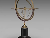 A copernican armillary sphere and two matching vintage globes the sphere: 60 cm. (23.62 in.), tallest globe: 55 cm. (21.64 in.) - afbeelding 7 van  18