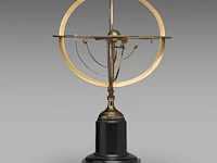 A copernican armillary sphere and two matching vintage globes the sphere: 60 cm. (23.62 in.), tallest globe: 55 cm. (21.64 in.) - afbeelding 8 van  18