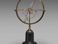 A copernican armillary sphere and two matching vintage globes the sphere: 60 cm. (23.62 in.), tallest globe: 55 cm. (21.64 in.) - afbeelding 9 van  18