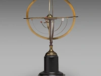 A copernican armillary sphere and two matching vintage globes the sphere: 60 cm. (23.62 in.), tallest globe: 55 cm. (21.64 in.) - afbeelding 10 van  18