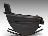 A dark leather rocking chair by de sede, 1970s 87 x 72 x 100 cm. (34 1/4 x 28.35 x 39.36 in.) - afbeelding 6 van  9