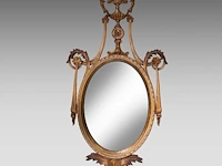 A decorative pair of neoclassical wall mirrors 125 x 64 cm. (49.21 x 25.19 in.) - afbeelding 2 van  5