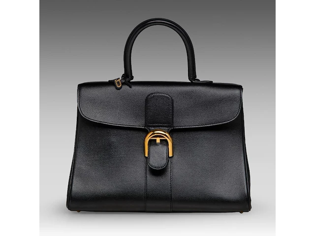 A delvaux brillant gm jumping noir handbag, h 24 - w 33 - d 14 cm - afbeelding 1 van  13