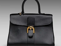 A delvaux brillant gm jumping noir handbag, h 24 - w 33 - d 14 cm