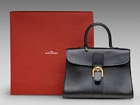 A delvaux brillant gm jumping noir handbag, h 24 - w 33 - d 14 cm - afbeelding 6 van  13