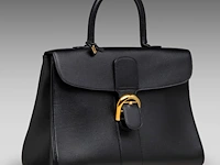 A delvaux brillant gm jumping noir handbag, h 24 - w 33 - d 14 cm - afbeelding 8 van  13
