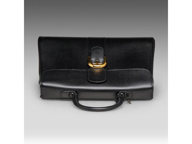 A delvaux brillant gm jumping noir handbag, h 24 - w 33 - d 14 cm - afbeelding 12 van  13