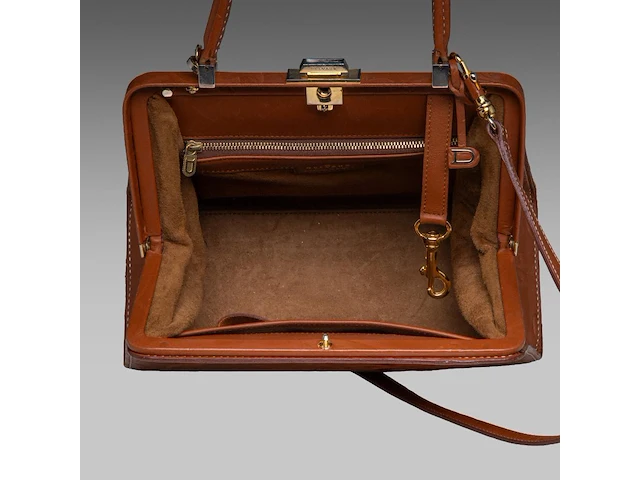 A delvaux classico pm handbag in cordoba fauve leather 22 x 28.5 x 13 cm. (8.66 x 11.22 x 5.12 in.) - afbeelding 13 van  13