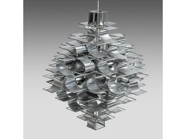 A design model 'cassiopé' metal chandelier by max sauze 60 x 65 cm. (23.62 x 25.58 in.) - afbeelding 3 van  4