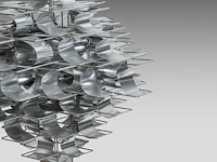A design model 'cassiopé' metal chandelier by max sauze 60 x 65 cm. (23.62 x 25.58 in.) - afbeelding 4 van  4
