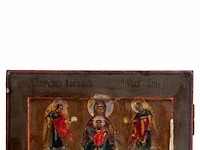 A fine 19thc russian orthodox icon of the 'life-giving fountain' 35 x 30.5 cm. (13.77 x 12.00 in.) - afbeelding 3 van  4