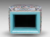 A fine chinese 'one hundred treasures' fanghu vase, 19thc, h 58 cm - afbeelding 6 van  8