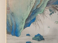 A fine chinese painting, 'butterflies and insects in lush nature', colour on paper, signed yun bing (1771-1823), 150 x 47 cm - afbeelding 3 van  7