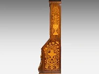 A fine dutch rococo marquetry secretary cabinet, 18thc 226 x 115 x 60 cm. (88.98 x 45.28 x 23.62 in.) - afbeelding 3 van  6
