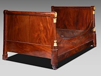 A fine empire period gilt bronze-mounted mahogany bed, ca. 1810 109 x 198 x 134 cm. (42.90 x 77.95 x 52.75 in.)