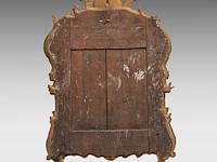 A fine french régence giltwood wall mirror, 18thc 108 x 72 cm. (42.52 x 28.35 in.) - afbeelding 2 van  2